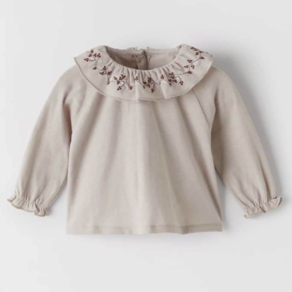 Zara Girls Embroidered Blouse